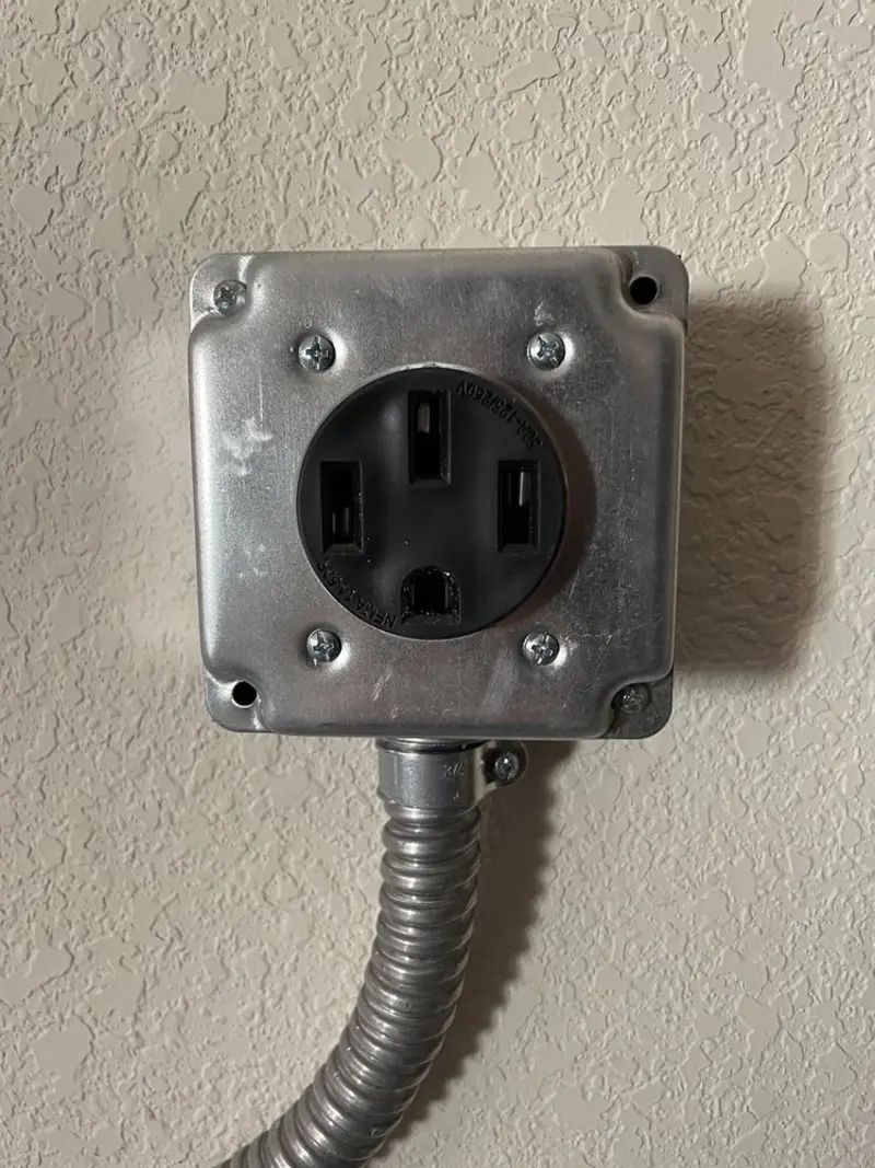 NEMA 14-50 outlet installed for Smart Home Electrical in Prichard